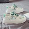 Mode Plattform Löparskor Dam Tennisskor Dam Promenad Chunky Sneakers Vita Casual Slip on Vulkaniserade Skor