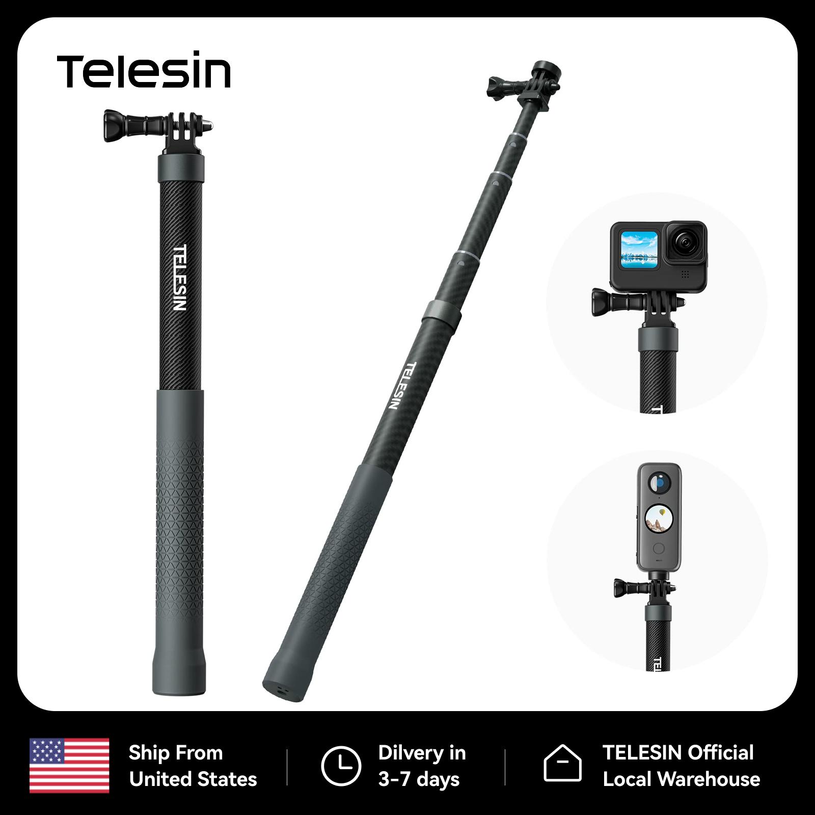 TELESIN 120cm/300cm Carbon Fiber Invisible Selfie