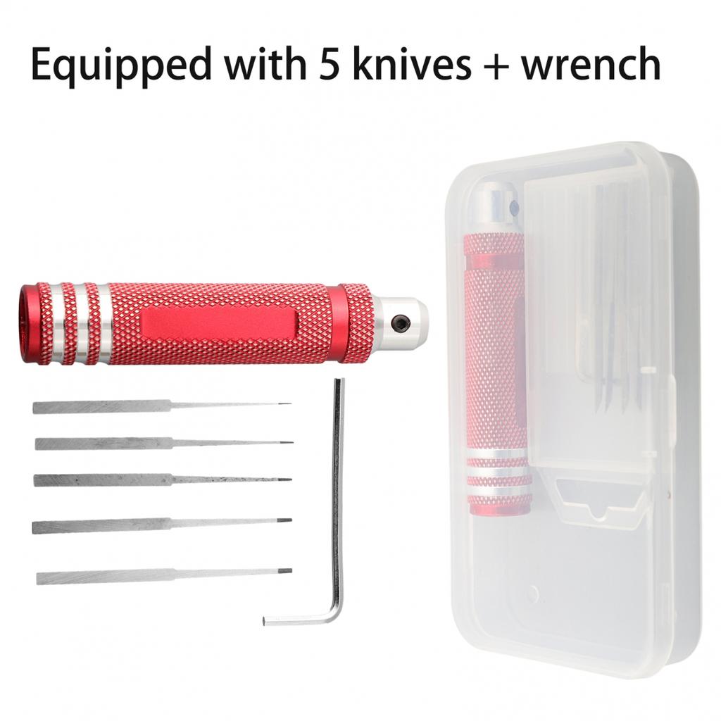 6pcs/set Model Scriber Anti-skid Handle Chisel Hex Key Wrench
