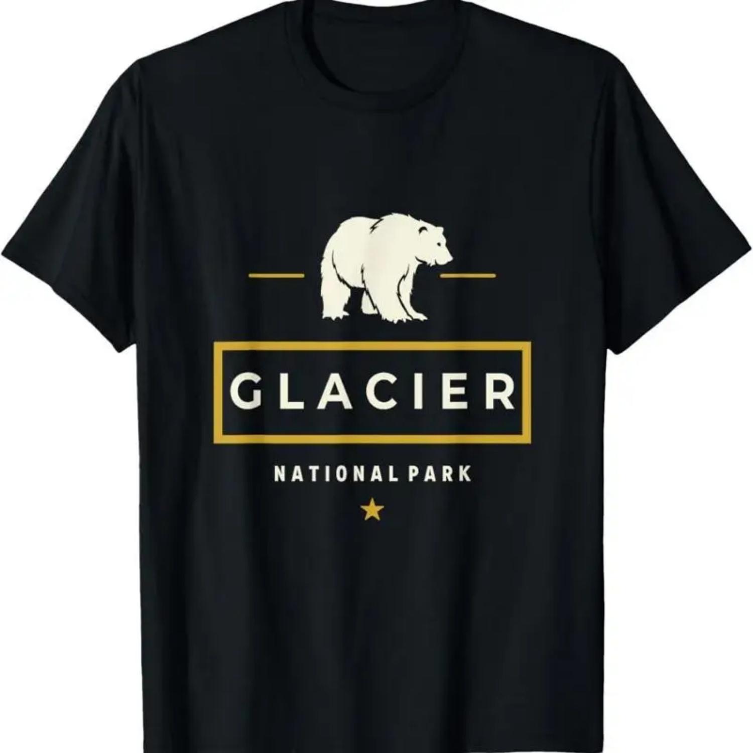 

Glacier National Park For Kids Boy Girls T Shirt S чёрный