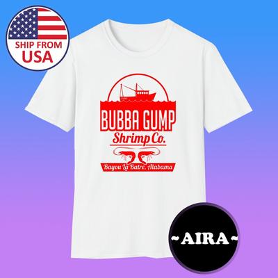 Bubba Gump Shrimp Co Forest Gump Film Herren Weiß Größe S-5XL