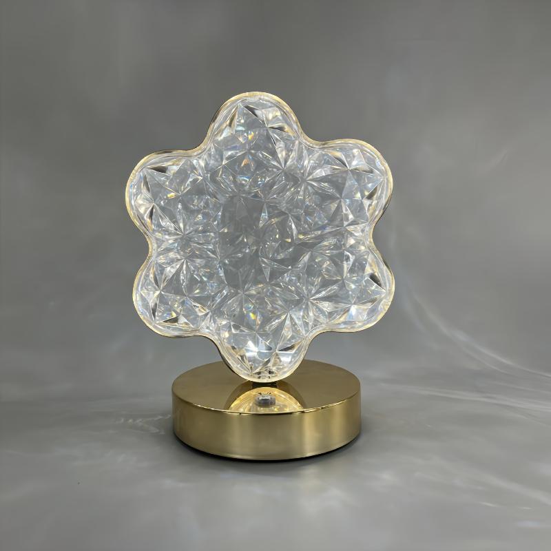 1Pcs Usb Bedside Led Ambient Table 3D Moon Lamp Touch Control 3D Crystal Star Flower Night Light Girls Room Home Decor