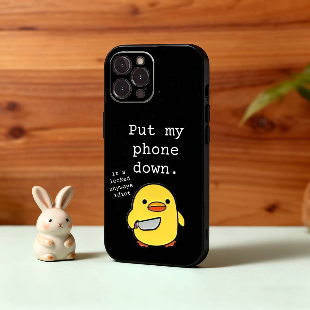 D-Nicht T-Berühren Meine Handyhülle Für iPhone17,16,15,14,13,12,Plus,Pro Max, 5G Andere Weiche Schwarze Hülle