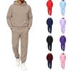 Ensemble Sweat à capuche Sweatshirt Homme Couleur Tenue Décontractée Deux Pièces pour Printemps et Automne