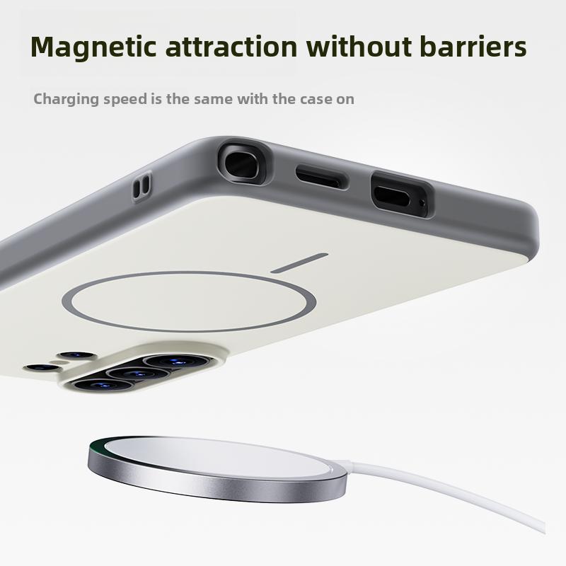 Magnetic Wireless Charging Phone Case for Samsung Galaxy S26 S25 S24 Ultra S26Ultra S25Ultra for Magsafe Shockproof Back Cover