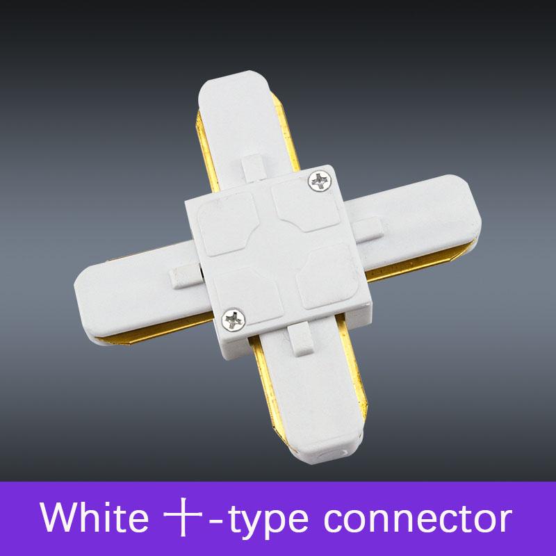 1pcs led Track light rail 50cm PVC white  black lead rail connectors rail 2 Wire bracket accessories