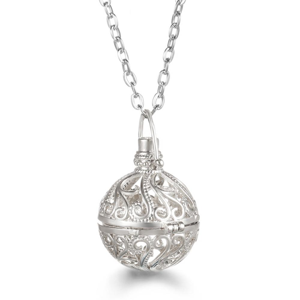 Russia Tradition Chime Exquisite Angel Wings Caller Necklace Essential Oil Diffuser Pregnant Woman Aromatherapy Pendant Jewelry