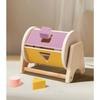 New Montessori Macarone Color Spinning Drum Match Coin Box Permanent Box Round Rectangular Box Kids Sensory Toys for Baby Gifts