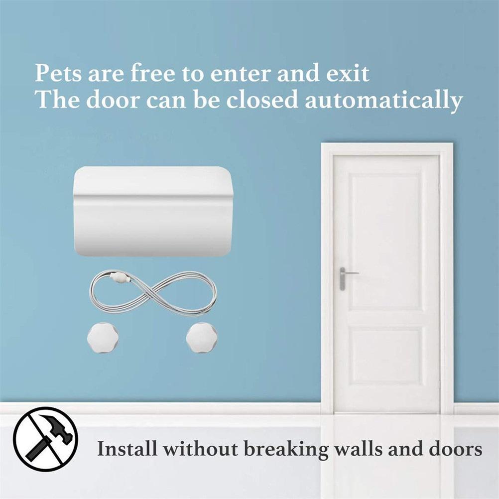 Pet Door Stopper Adjustable Door Strap Pet Gates Cat Door Free Access for Cats Dogs
