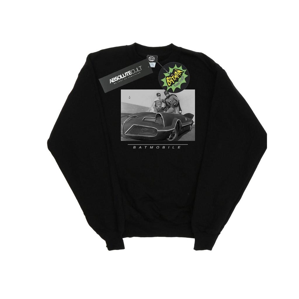 DC Comics Mens Batman TV Series Batmobile Sweatshirt