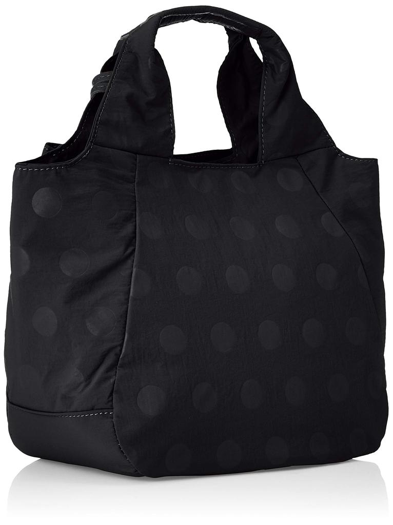 Tote Nylon Leather Tote 1S Black [Tora] Dot/Cow Women's 11714-BK