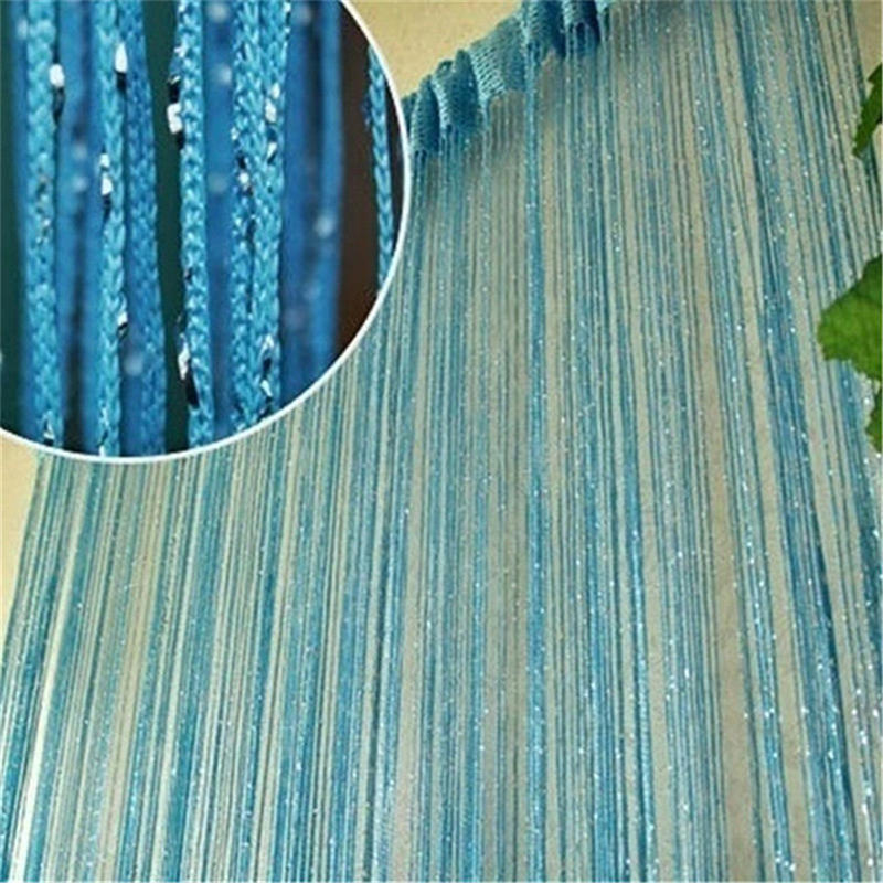 Fashion Fly Screen Fringe Tassel Curtain String Sparkle Curtains Room Divider Door Window Decor