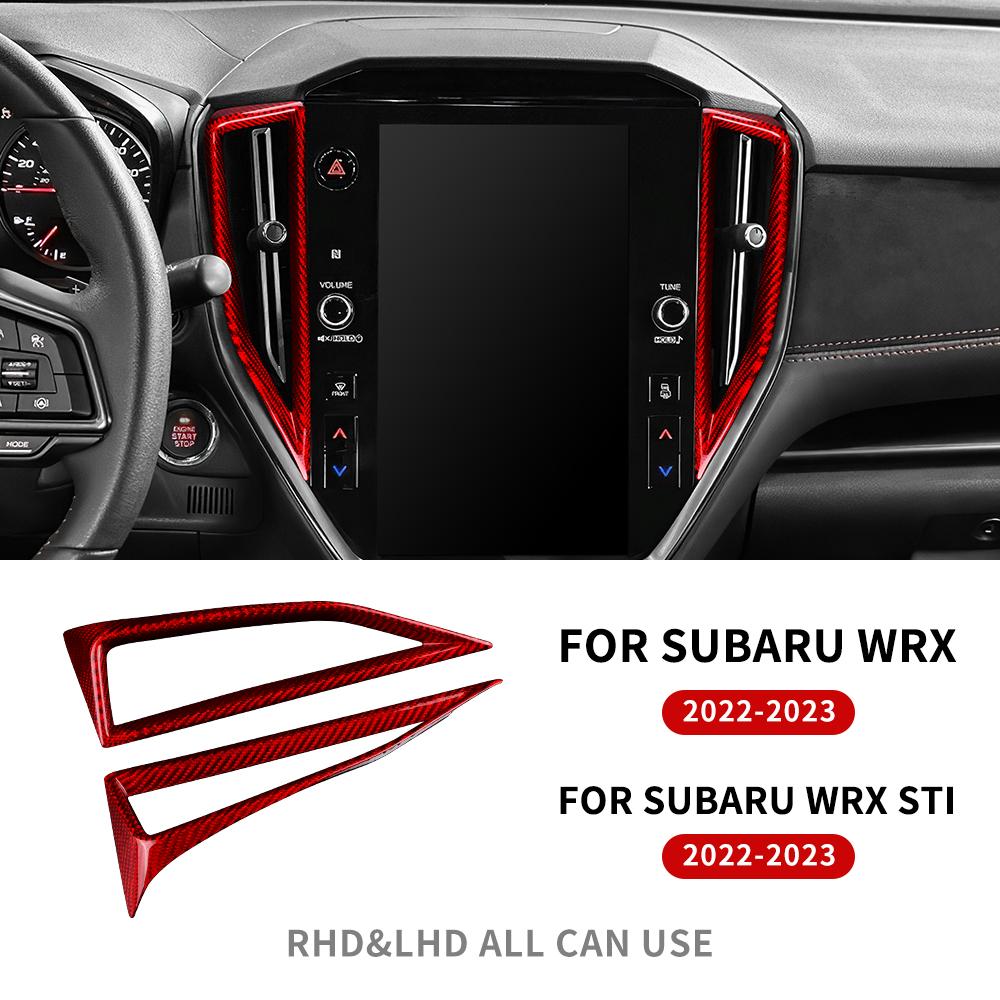 Real Hard Carbon Fiber Sticker For Subaru WRX/ WRX STI 2025 2025 2025 Car Central Control Navigation Air Outlet Dry Carbon Trim