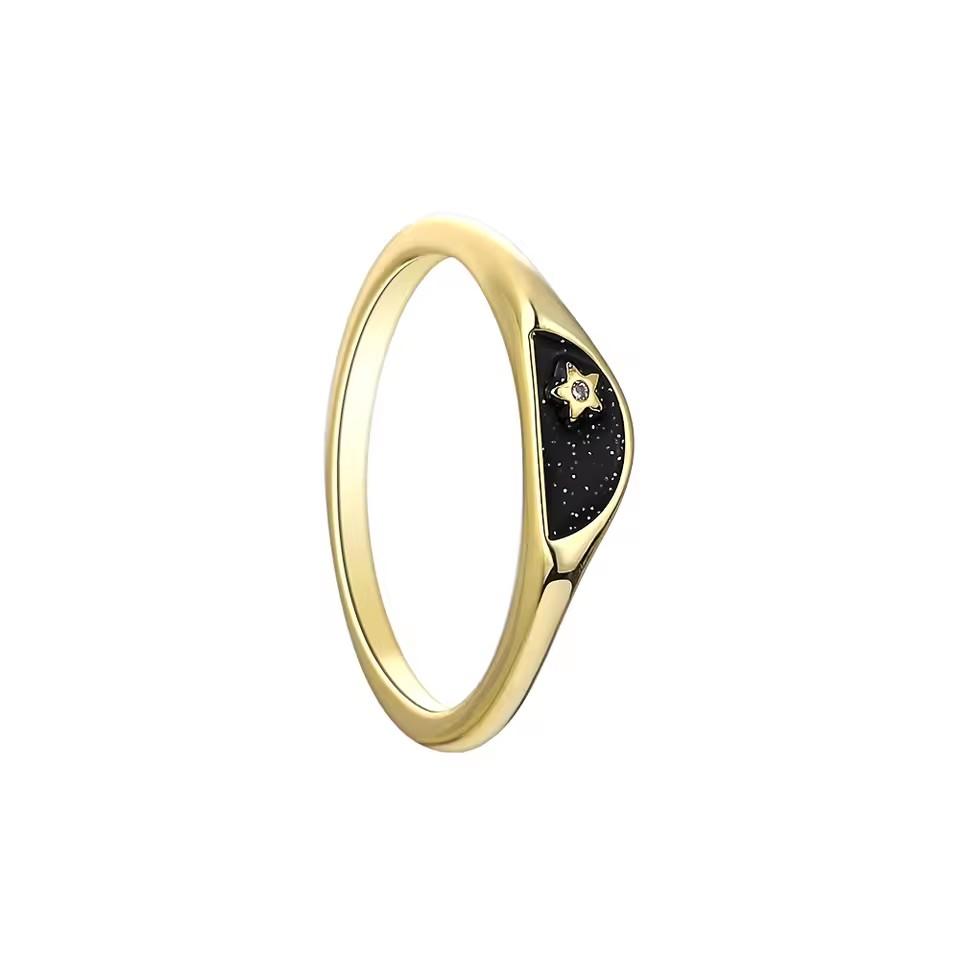 High Quality New Luxury 925 Silver Love Arrow Star Friend Wedding Ring Set Suitable For Women Tiki jewelry Party Gifts