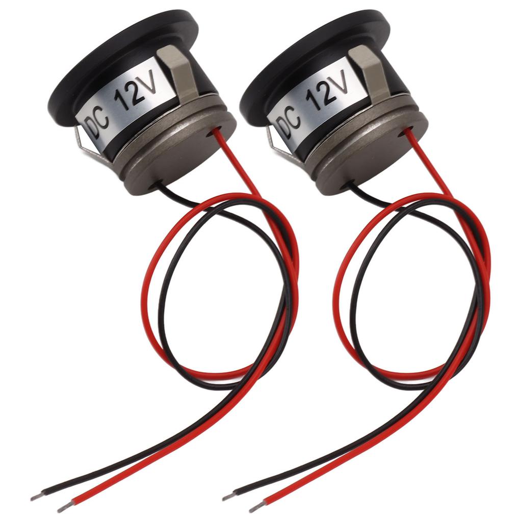 2PCS Recessed Mini LED Spotlight 15 Degrees 1 Watt 80LM Small LED Spotlight for Jewelry Showcase 12VDC
