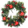 Christmas Wreath Door Hanging Decor Home Mall Window Party Festive Simulation Ornament