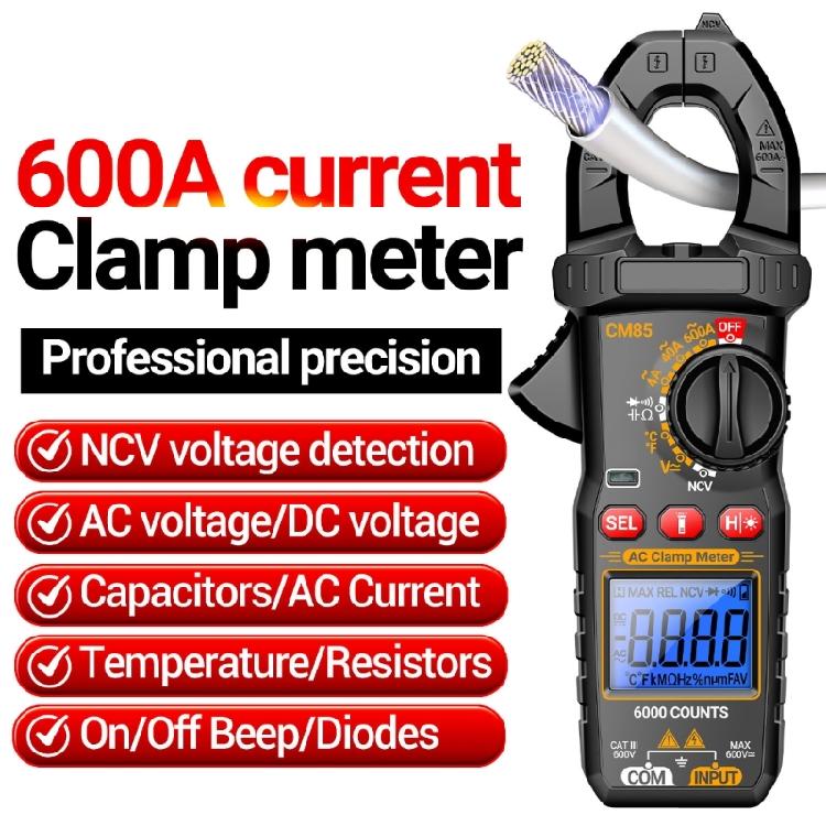 Multifunction Digital Clamp Multimeter Laboratory Research Instrument ABS for Diverse Electrical Parameters Detection
