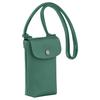 Longchamp Le Pliage Xtra Embossed Logo Leather Shoulder Crossbody Phone Bag Women bags Sage-Green 34178987D90
