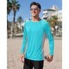 CHARMLEAKS Mens UPF 50+ Long Sleeve Rash Vest Quick Dry Rash Guards Surfing Swim Shirt