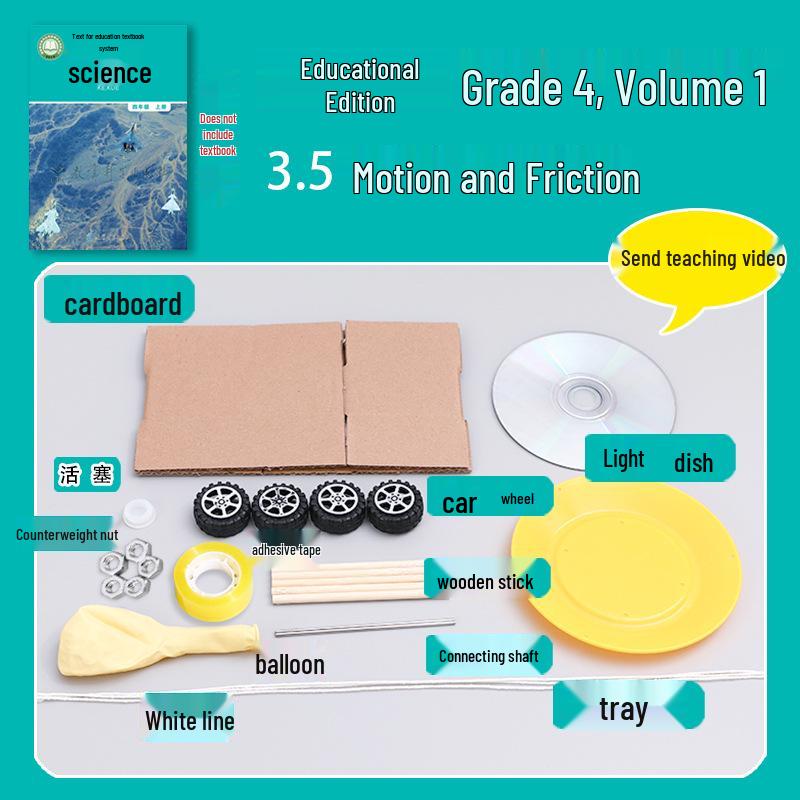 

4th Grade Science Experiment Kit: Motion & Friction Teaching Aids