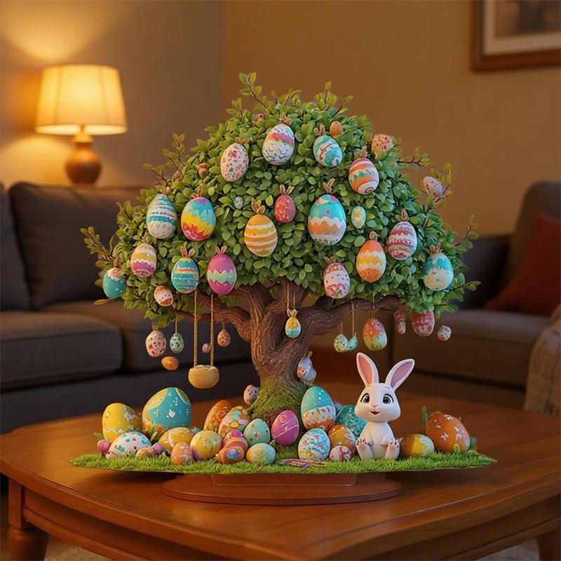 Wielkanocne Jajka Ozdoba na Biurko Dekoracja Wielkanocna Nowoczesna Prostota Wzór Króliczków Do Hotelu Szafki TV Sypialni Gabinetu Wnętrze