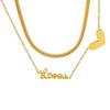 European Double Layer Heart Necklace for Women - Trendy Spicy Girl Clavicle Chain
