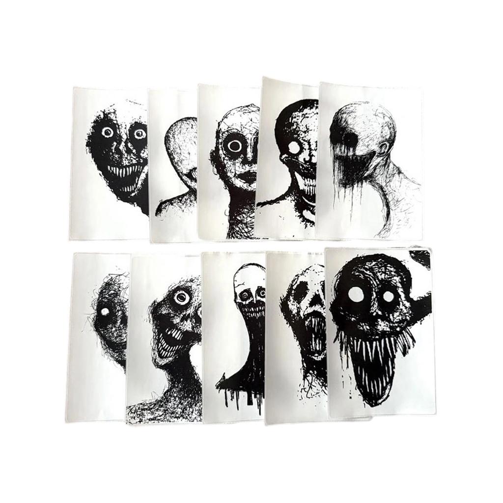 10-Pack Horror Sketch Stickers