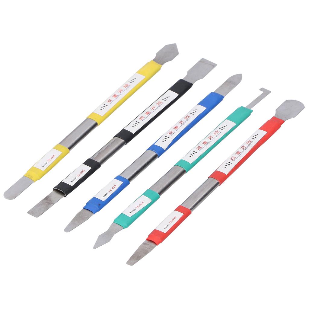 TE020 5 In 1 MultiFunction Pry Bar Glue Scraping Stainless Steel Scraper Repair Tool