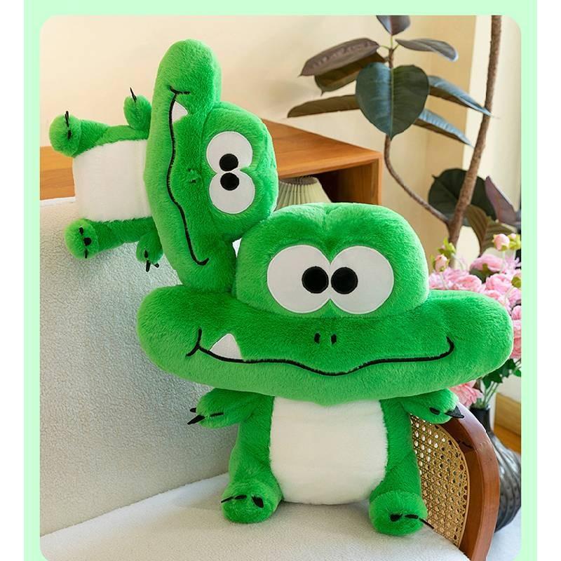 Green Crocodile Plush Toy Cute Soft Doll Children Room Decoration Birthday Gift