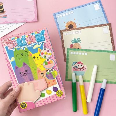 35 Pezzi/Set Kit Artistico Artigianale con Tergivetro per Bambini Kit Artistico con Carta da Raschiare Arcobaleno Giocattolo Educativo Fai-da-te per Bambini Pittura a Punti da Raschiare Giocattolo per Bambini Piccoli Maschi Femmine Regalo per Festa