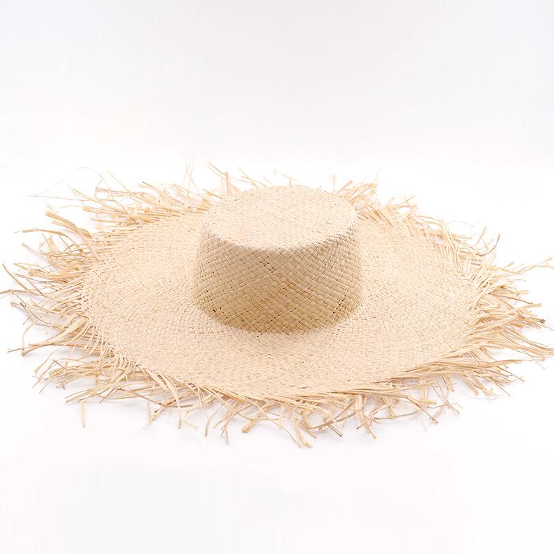 Spring and Summer New Raffia Big Eave Hat, Mori Girl Tide Hat, Raffia Big Edge Hat, Big Burr Casual Hat Tide Hat