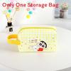 Cute Cartoon Shin Chan Series Pu Stylish Makeup Bag For Students Travelers And