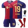 Barcelona Yamal Kids Football Jersey 2024/2025, Polyester, Red and Blue