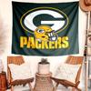 Green Bay Packers Tapestry Wall Hanging Room Background Cloth Home Decor Beach Mat Yoga Mat Sofa Bed Sheet