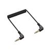 3.5mm Spring Loaded Sound Cable Adjustable Length 3 Section To 3 Section/4 Section Design Universal Compatibility