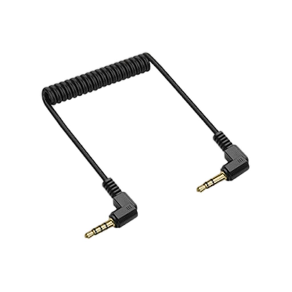 3.5mm Spring Loaded Sound Cable Adjustable Length 3 Section To 3 Section/4 Section Design Universal Compatibility