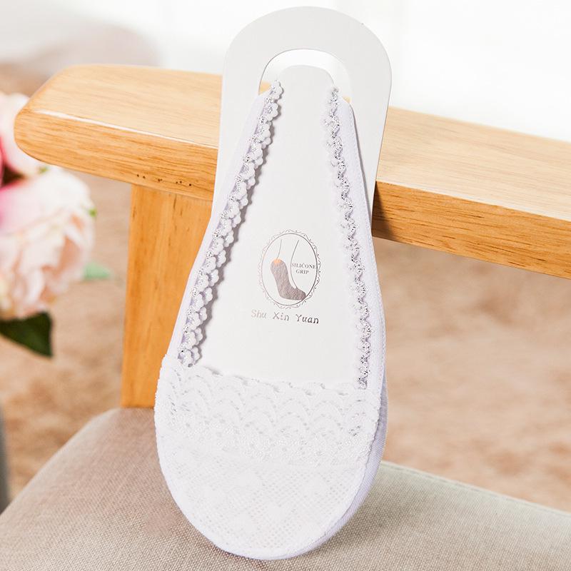 2021 Women's No-Slip Thin Lace Ankle Socks - Invisible Low-Cut Half-Foot Design for Summer