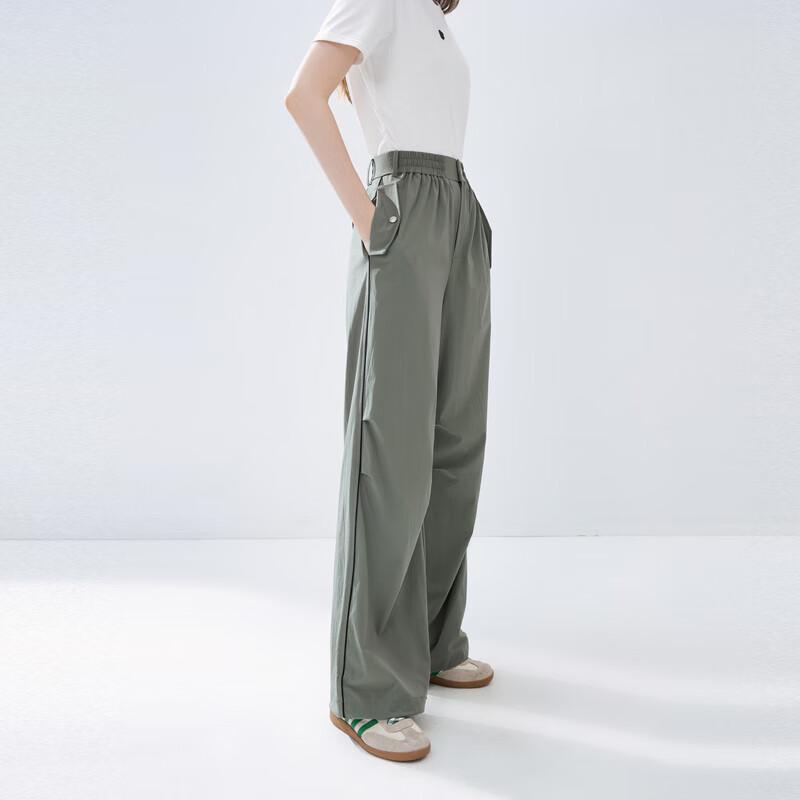 

Women s American Retro Elastic Waist Casual Pants M