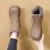 thick-soled snow boots women's new winter velvet thickened Northeast warm cotton shoes waterproof and non-slip short boots