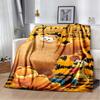 Cartoon Cute Yellow Cat G-Garfield Anime Blanket Flannel Extra Large Warm Soft Sofa Bed Bedroom Portable Blanket Bed Cover Gift