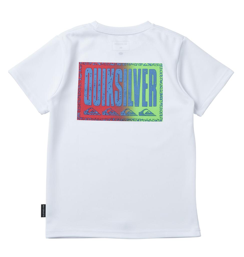 Quiksilver Boys' Short Sleeve Surf T-Shirt, White, Amphibious, UPF 50+, Highly Stretch, Quick-Drying