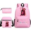 Genshinimpact Yuanshen School Bag Three-Piece Pencil Case Shoulder Bag Backpack