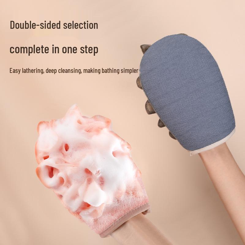 Exfoliating Towel & Bath Flower: Skin-Friendly Back Scrubber