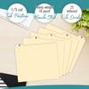 Alphabetical File Organizer, File Cabinet Dividers Letter Size, 25 Heavyweight Manila Guides A-Z Dividers with Tabs, 1/5 Cut Tab Positions Filing
