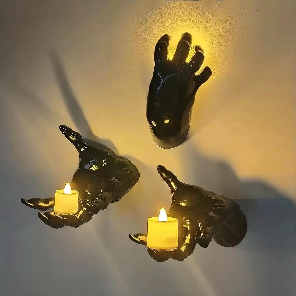 Halloween Black Ghost and Devil Hand Ornament