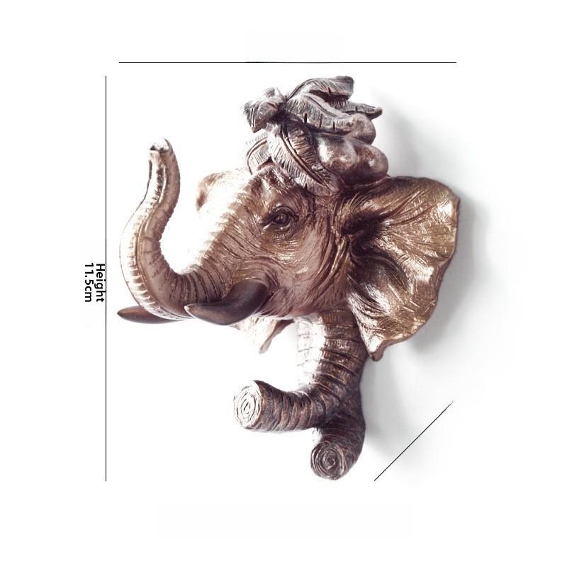 Wall Head Animal Hook Resin Decorative Hanger For Home Bedroom Office Decor