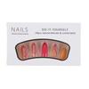 Colorful Striped Water Drop Fake Nail Tips for European & American Hot Girl Style