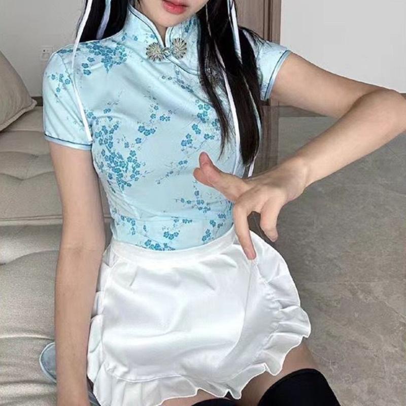 Krótkie Fartuszki Urocze Domowe Kuchenne Gotowanie Pieczenie Jednolity Fartuszek Urocza Pokojówka Lolita Dekoracja Cosplay Kreatywny Fartuch Ins