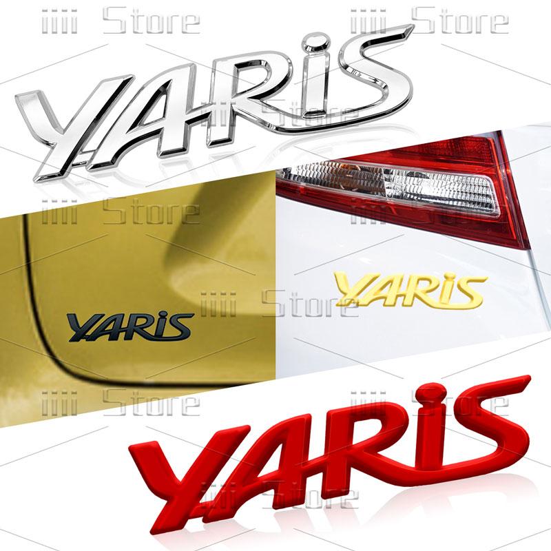 3D Metal Car Styling Emblem Car Tailgate Rear Trunk Fender Side Badge Sticker For Toyota Yaris Logo Camry Corolla 4Runner Auris