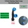 1/2"1/4" Garden High Pressure Atomizing Adjustable Nozzle with Threaded Single/Dual/Triple Nozzle Irrigation Pesticide Sprinkler